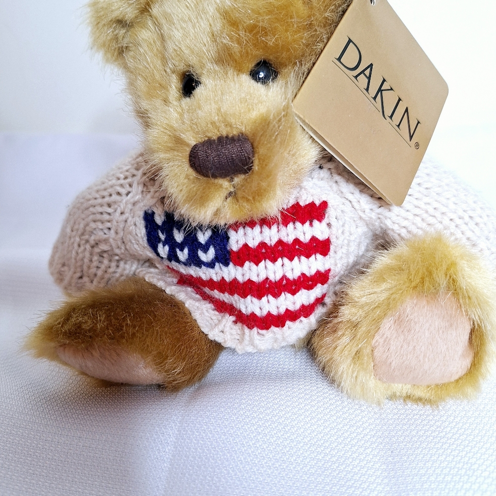 Y2K Dakin brand plush " The patriotic Myles Baby Bear"